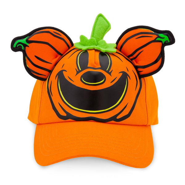 Disney Baseball Cap Hat  Halloween Mickey's Pumpkin Patch Jack-o'-Lantern