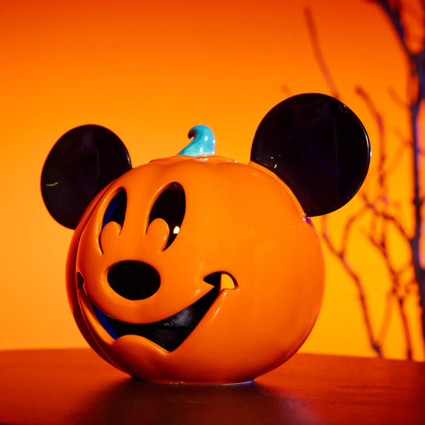 Disney Parks Votive Candle Holder Halloween Mickey Jack O' Lantern Pumpkin