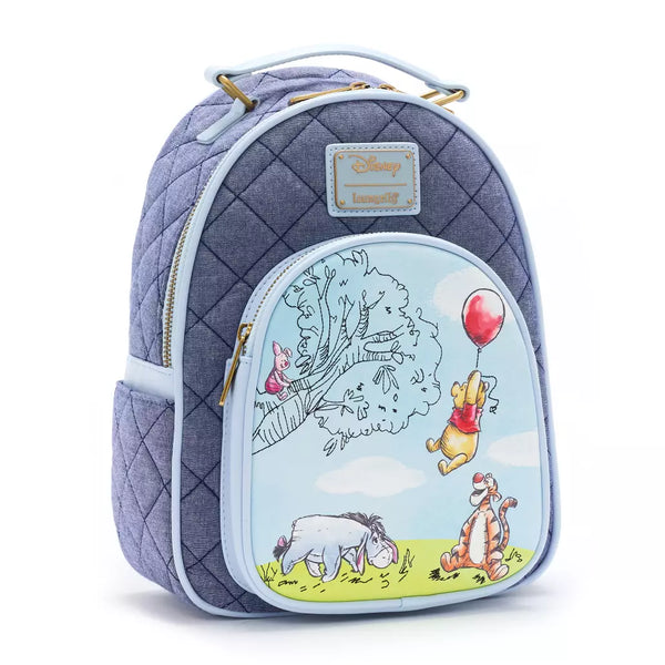 Loungefly Disney Parks Winnie The Pooh And Pals Mini Backpack Blue