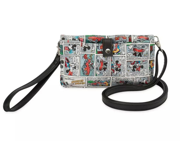 Disney Parks Mickey & Minnie Mouse Comic Strip Wallet Wristlet