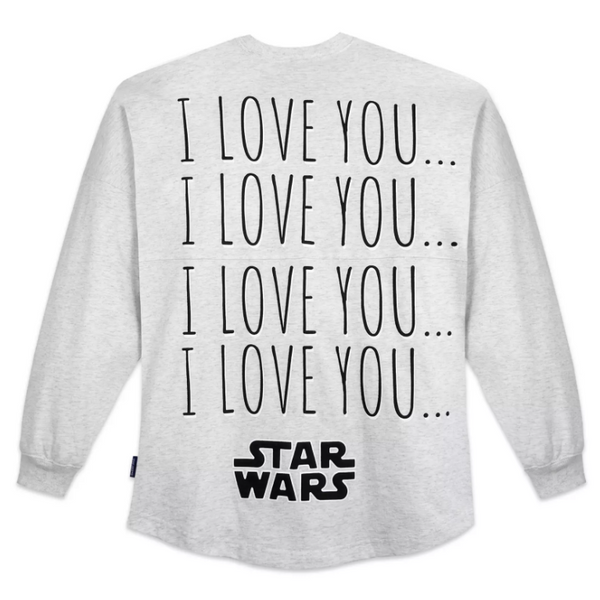 Disney Star Wars ''I Love You'' Spirit Jersey Shirt for Adults XS-XXL