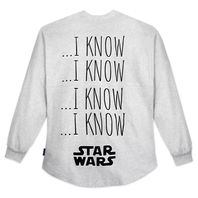 Disney Star Wars ''I Know'' Spirit Jersey Shirt for Adults XS-XXL