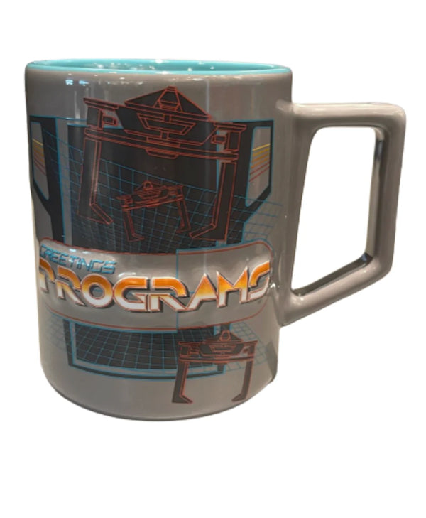 Disney Parks Tron Lightcycle Run Greetings Program Encom Arcade Mug