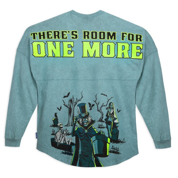 Disney Parks The Haunted Mansion Hatbox Ghost Spirit Jersey Shirt for Adults XS-XXL