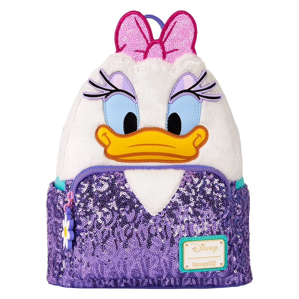 Loungefly Daisy Duck 85th Anniversary Plush Mini Backpack