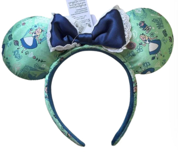 Disney Parks Epcot UK World Showcase Alice in Wonderland Ear Headband