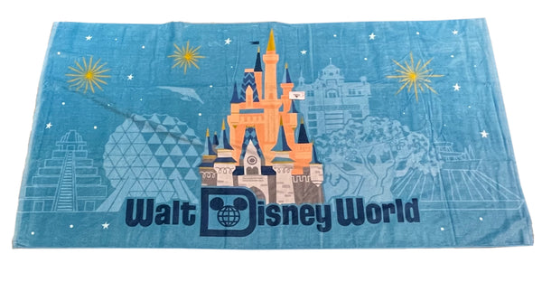 Disney Beach Towel - Walt Disney World Park Icons