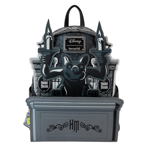 Disney Loungefly Haunted Mansion Gargoyle Wallpaper Mini Backpack Glow In Dark