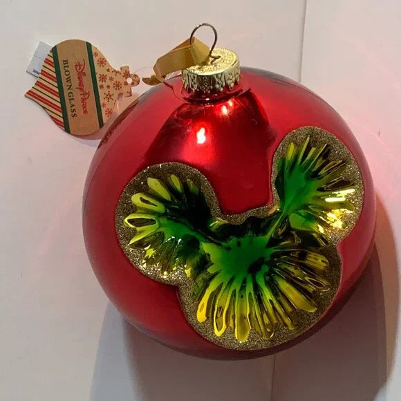 Disney Parks Epcot Germany Mickey Glass Christmas Ornament