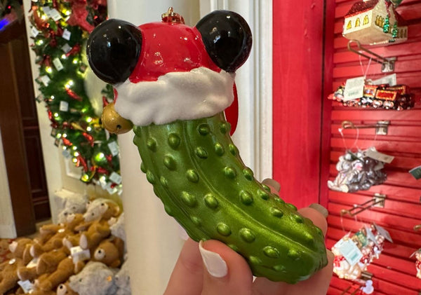 Disney Parks Santa Mickey Mouse Pickle Epcot Germany Christmas