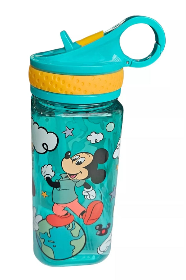 Disney Parks Mickey Mouse & Donald Duck Child Water Bottle Sipper Straw & Clip