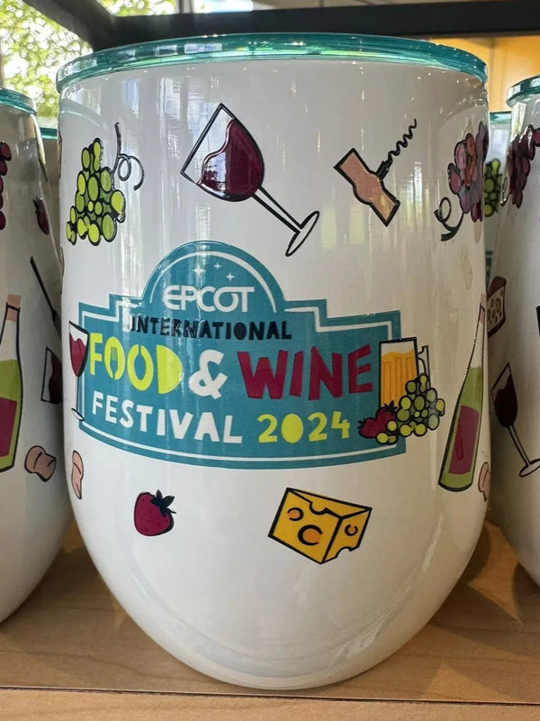 2024 Disney Parks Epcot Food & Wine Festival Corkcicle Tumbler Wine Glass