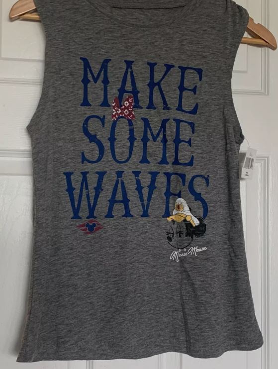 Disney Cruise Minnie Mouse Make Some Waves Tank Top Shirt