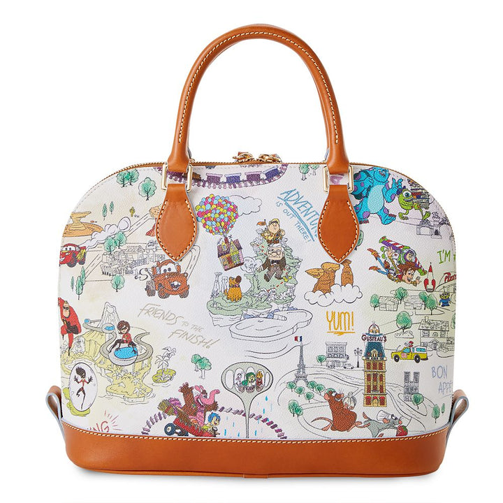 Disney Parks Pixar Maps Dooney & Bourke Zip Satchel Bag – Happily Shoppe