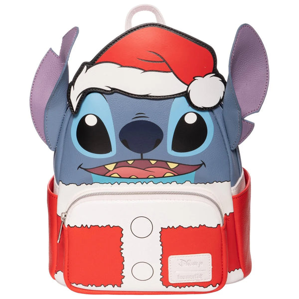 Loungefly Lilo & Stitch Holiday Santa Christmas Stitch Mini Backpack