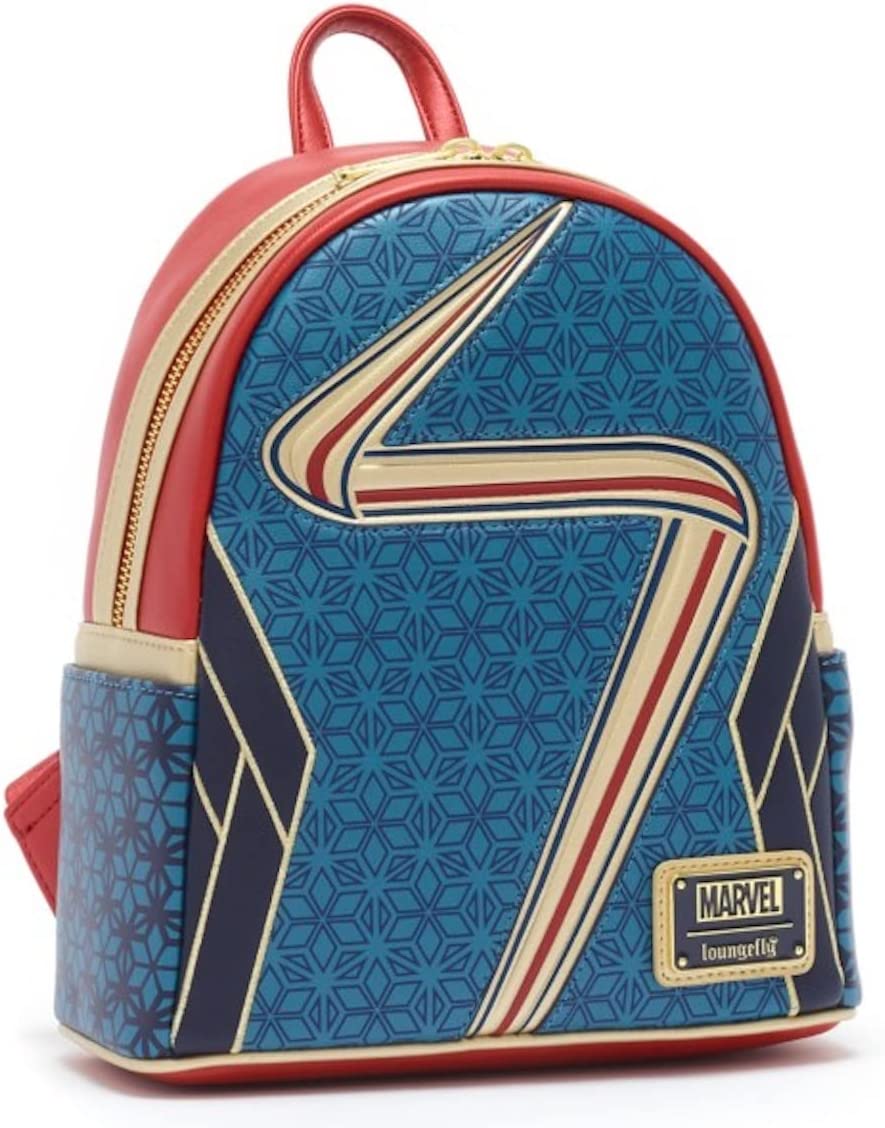 Loungefly Captain Marvel Mini purchases Backpack Disney Blue Red Gold