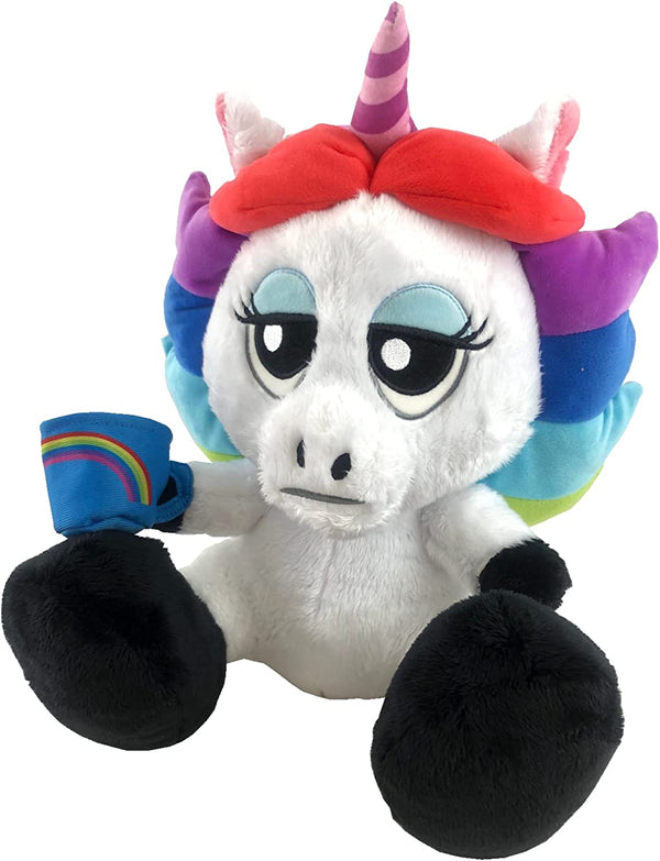 Disney Parks Pixar Inside Out Rainbow Unicorn Big Feet Plush